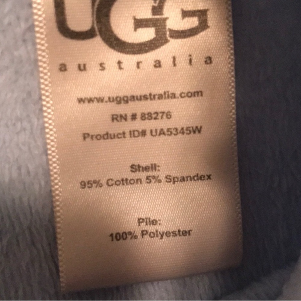 UGG Light Blue Furry Lined Capri Sweatpants - Picture 3 of 6